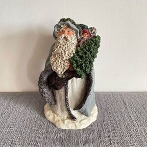Vintage 1989 Signed By Artist June McKenna Old Fashioned Santa Limited Edition